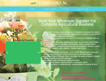 Tablet Screenshot of flowersale.nl